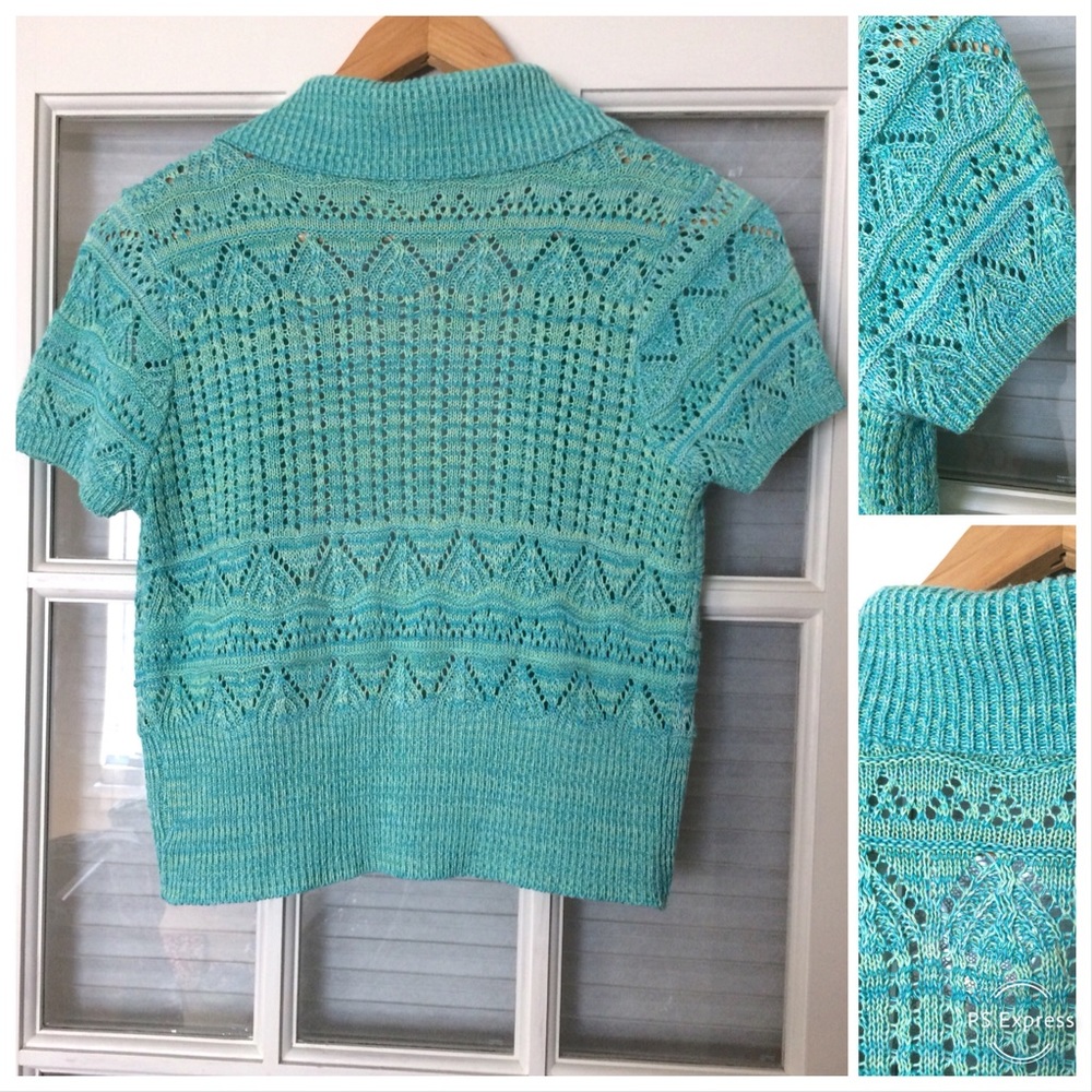 Faded Glory Teal Cardigan Sz. S (4-6) 🦋 - Picture 2 of 2